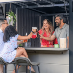 Suncast Cabana Entertainment Shed 8 ft. x 7 ft. Resin Storage Shed (Floor Included) - Image 8