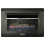 Duluth Forge Dual Fuel Ventless Linear Wall Gas Fireplace With Log – 26,000 BTU, T-Stat Control – Model# DF300L