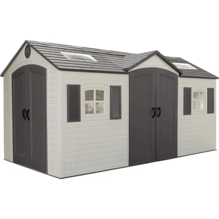 image_2026-02-28_140429202 Lifetime 15 Ft. x 8 Ft. High-Density Polyethylene (Plastic) Outdoor Storage Shed with Steel-Reinforced Construction - Image 1