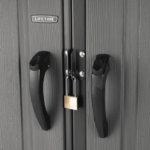 Lifetime 8 Ft. x 10 Ft. High-Density Polyethylene (Plastic) Outdoor Storage Shed with Steel-Reinforced Construction - Image 8