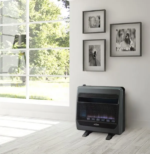 Bluegrass Living Natural Gas Vent Free Blue Flame Gas Space Heater With Blower and Base Feet – 30,000 BTU, T-Stat Control – Model# B30TNB-BB - Image 4