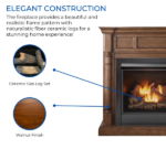 Duluth Forge Full Size Dual Fuel Ventless Gas Fireplace With Mantel – 32,000 BTU, Remote Control, Walnut Finish – Model# FDI32R-M-WN - Image 2