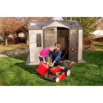 Lifetime 10 Ft. x 8 Ft. High-Density Polyethylene (Plastic) Outdoor Storage Shed with Steel-Reinforced Construction - Image 9