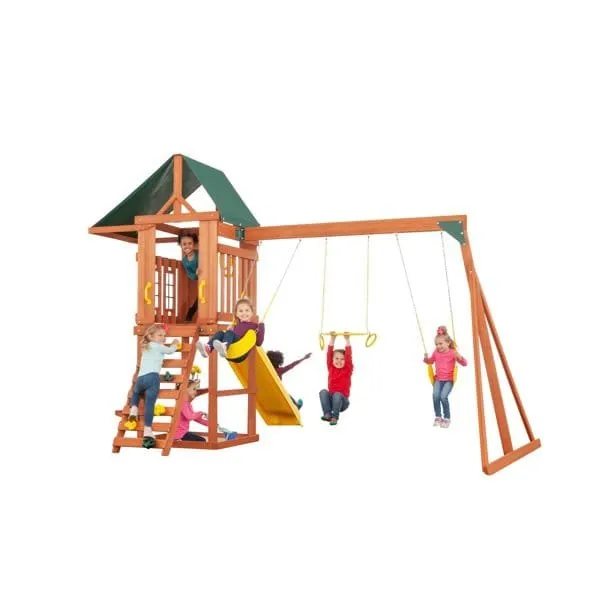 image_2026-02-28_205841208 Creative Cedar Designs Cedar Cottage Wooden Swing Set - Image 1