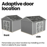 Astoria 12 ft. x 12 ft. Outdoor Wood Storage Shed - Image 7