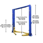 Platinum 12000 LB Certified 2-Post Lift – Atlas PVL-12 - Image 3