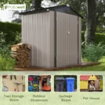 CRAFTSMAN 7-ft x 7-ft Resin Storage Shed (Floor Included) - Image 5