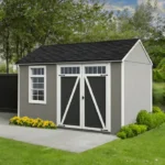 Heartland Coronado 12-ft x 8-ft Gable Style Wood Outdoor Storage Shed with Windows and Doors - Image 2