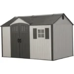 Lifetime 12.5 Ft. x 8 Ft. High-Density Polyethylene (Plastic) Outdoor Storage Shed with Steel-Reinforced Construction