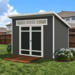 Olympia Do-it Yourself 10 ft. W x 7.5 ft. D Manufactured Wood Storage Shed - Image 8