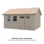 Scarsdale 12 ft. W x 16 ft. D Wood Storage Shed - Image 3