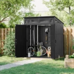 Suncast 6-Feet x 4-Feet Modernist Lean-to Resin Storage Shed (Floor Included) in Gray | BMS6583T - Image 3