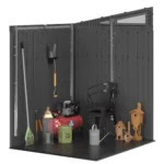 Suncast 6-Feet x 4-Feet Modernist Lean-to Resin Storage Shed (Floor Included) in Gray | BMS6583T - Image 6