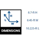 Suncast 8-ft x 10-ft Tremont Resin Storage Shed (Floor Included) - Image 6