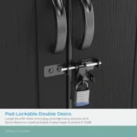 Suncast Vista 7 ft. x 4 ft. Resin Standard Modern Storage Shed with Floor Kit - Image 3