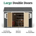 Value Workshop Outdoor Wood Storage Shed - Image 5