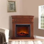 Duluth Forge Full Size Electric Fireplace – Remote Control, Auburn Cherry Finish – Model# EL1350-2-AC - Image 4