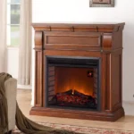 Duluth Forge Full Size Electric Fireplace – Remote Control, Auburn Cherry Finish – Model# EL1350-2-AC - Image 5