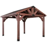 Arlington 12′ X 12′ Solid Wood Patio Gazebo - Image 6