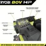 RYOBI 80V HP Brushless 54 in. Battery Electric Cordless Zero Turn Mower & Mulch Kit - Image 5