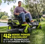 RYOBI 80V HP Brushless 54 in. Battery Electric Cordless Zero Turn Mower & Mulch Kit - Image 6