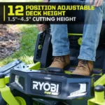 RYOBI 80V HP Brushless 54 in. Battery Electric Cordless Zero Turn Mower & Mulch Kit - Image 9