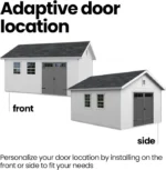 Handy Home Products Scarsdale 12×16 Do-it-Yourself Wooden Storage Shed with Floor - Image 3