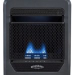 Bluegrass Living Propane Gas Vent Free Blue Flame Gas Space Heater With Base Feet – 10,000 BTU, T-Stat Control – Model# B10TPB-B