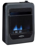 Bluegrass Living Propane Gas Vent Free Blue Flame Gas Space Heater With Base Feet – 10,000 BTU, T-Stat Control – Model# B10TPB-B - Image 3