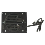 Fan Blower for MU Style Mini Hearth Gas Space Heaters – Black Finish – Model# 20UB100B-01