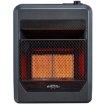 Bluegrass Living Natural Gas Vent Free Infrared Gas Space Heater With Blower and Base Feet – 20,000 BTU, T-Stat Control – Model# B20TNIR-BB - Image 3