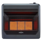 Bluegrass Living Natural Gas Vent Free Infrared Gas Space Heater With Blower and Base Feet – 30,000 BTU, T-Stat Control – Model# B30TNIR-BB - Image 3