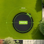 JumpFlex HERO 14 Backyard Outdoor Trampoline for Kids with Net & Ladder - Image 5