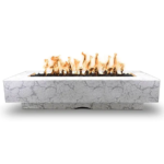 The Outdoor Plus 84″ Del Mar Concrete Gas Fire Pit