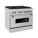 ZLINE 36 in. Professional Dual Fuel Range – Fingerprint Resistant Stainless Steel