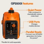 GENERAC 8251 GP2500i-2 INVERTER GENERATOR WITH COSENSE - Image 2
