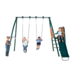 Sportspower Alta Oaks 10′ Heavy Duty Swing Set with Lifetime Warranty on 6′ Double Wall Slide - Image 9