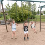 Lifetime Powder Coated Steel Swing Set with 4 Swing - Image 5