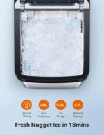 Aicook Nugget Ice Maker For Countertop, Sonic Ice Maker Machine - Image 2